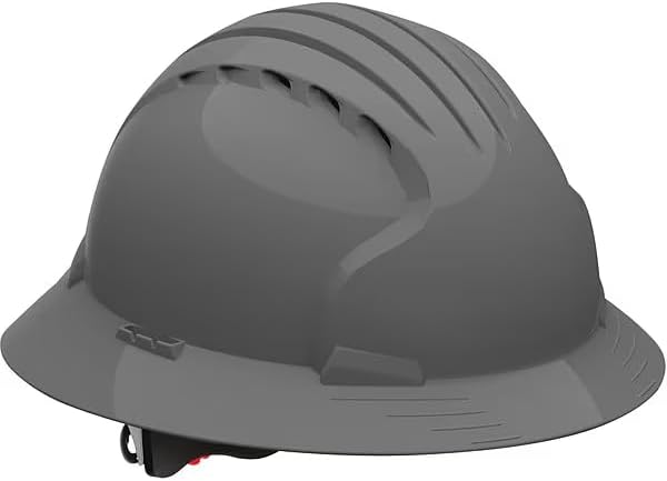 Hard Hat, HDPE, 6 Point Ratchet, Type 1, Class C, Gray, Mfr: 280-EV6161V-40-A