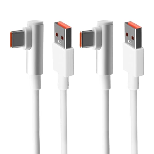 2pcs Cable USB C 120W para Xiaomi 13, 14, 15, 12 Pro, 12S, 11S, Carga Rápida 6A, Cable USB Tipo C Turbo 2M, Compatible con Xiaomi 14T, 13 Lite, POCO X7, X6, Pad 6 y Más cable usb c 90 grados 2m