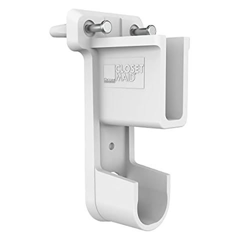 ClosetMaid 6609 SuperSlide Shelf and Hanging Bar Wall Bracket, White, Pack of 1 Cover