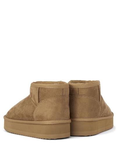 The Children's Place Girl's Mini Ankle Platform Boot, Faux-Fur Lined4