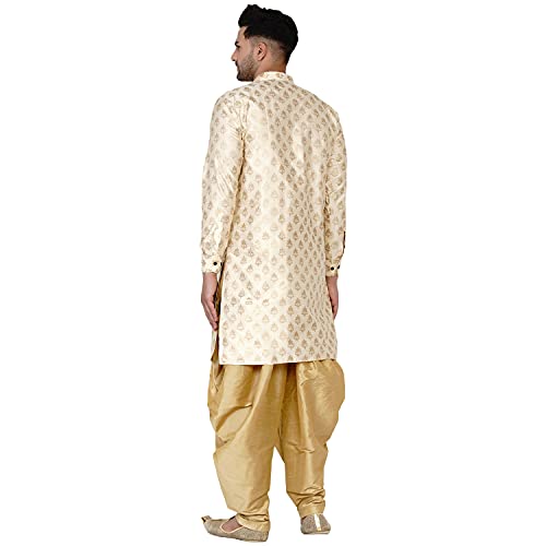 Image of Veera Paridhaan Men's Banarasi Full Sleeve Printed Long Straight Kurta