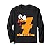 Number 6 Fun Meme Saying 6 7 Six Seven Thanksgiving Costume Long Sleeve T-Shirt