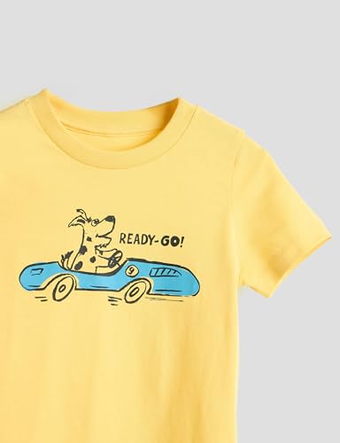 Image of Amazon Brand - Symbol Boys 100% Cotton Graphic Printed Half Sleeves T-Shirt | Age 2-6 Years