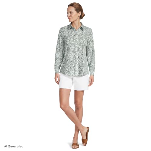 Image of Lands' End Women's Pinwale Cord Long Sleeve Shirt