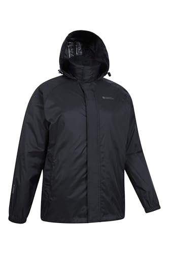 Mountain Warehouse Pakka Mens Waterproof Packable Jacket - IsoDry, Lightweight & Breathable Raincoat with Taped Seams & Packaway Bag - For Spring Summer & Travel - Image 4