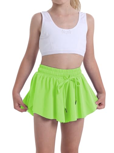 Image of Flowy Shorts for Teen Girls Athletic Running Youth Butterfly Shorts
