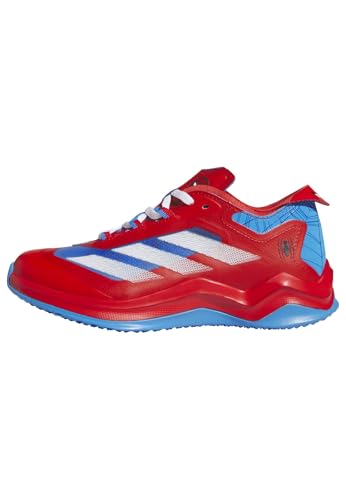 adidas Boys Adizero Impact Turf Baseball Sm, Vivid Red/White, 1