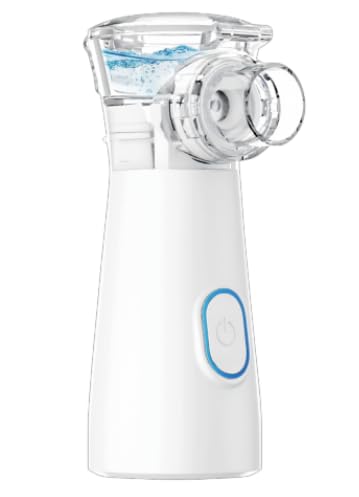 Nebulizador Eléctrico Portátil – Atomizador Silencioso para Tratamientos Respiratorios, Uso Familiar, Fácil de Limpiar, Nebulizador Compacto con Accesorios Incluidos
