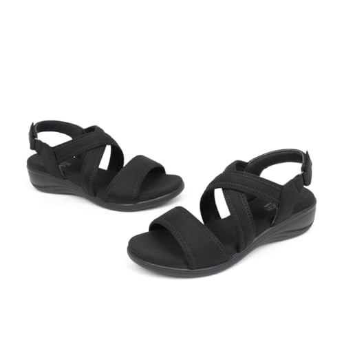 ACANER Women's Orthopedic Sandals Low Wedge Review