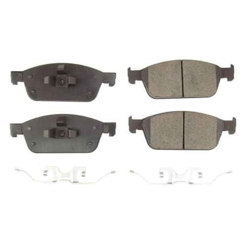 Image of PowerStop Front Brake Pads for Ford Escape 2017-19 | Lincoln MKC 2017-19 - Z17 Ceramic Brake Pads with Installation Hardware, 17-1978