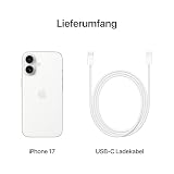 Apple iPhone 17 256 GB: 6,3" Display mit ProMotion, A19 Chip, Center Stage Frontkamera für Smarte Gruppenselfies, Verbesserte Kratzfestigkeit, Batterie für den ganzen Tag; Weiß - 7