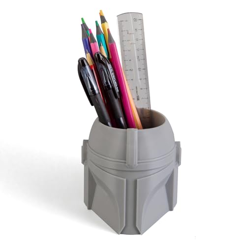 KwatTsz Cool Helmet Pen Holder, Armor Figurine Pencil