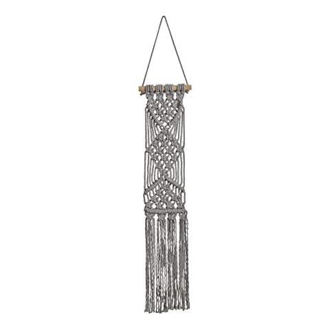 Wool Couture, Lottie Lou Macrame Wall Hanging Kit with Instructions - Decorative Craft Set - Grey Cover