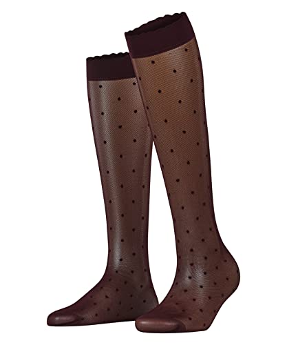 Image of FALKE Women's Dot 15 Denier Knee-High Socks, Patterned Stockings, Casual and Dress, Ultra Sheer Fine Mesh, Nylon