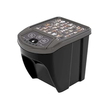 Pote Armazenar Ração Dispender Pet Cachorro Gato Tampa 20l (Preto)
