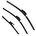 3 Pack Windshield Wiper Blades Compatible with Hyundai Veloster 2012 2013 2014 2015 2016 2017 Original Factory Quality Front Rear Wipers Blade Set for My Car - 26