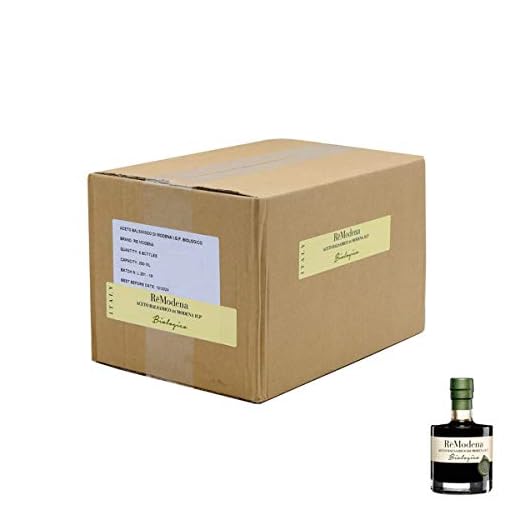 Vinaigre Balsamique de Modena IGP "Sigillo Verde"Biologique 250 ml x 6