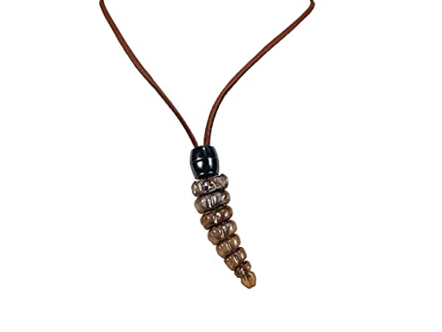 Chichester Inc Real Rattlesnake Rattle Necklace Brown Cord: Large (598-J30BR-AS)