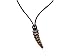 Chichester Inc Real Rattlesnake Rattle Necklace Brown Cord: Large (598-J30BR-AS)