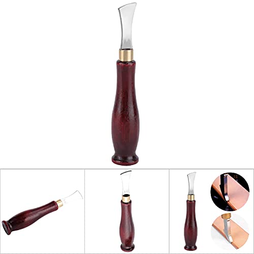 Tyenaza Crimpador de borda de couro, dispositivo de borda rasa de couro, ferramentas de crimpagem de