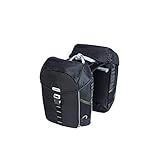 Praktisch Basil Unisex – Erwachsene Mik Miles Doppelpacktasche, Schwarz, One Size