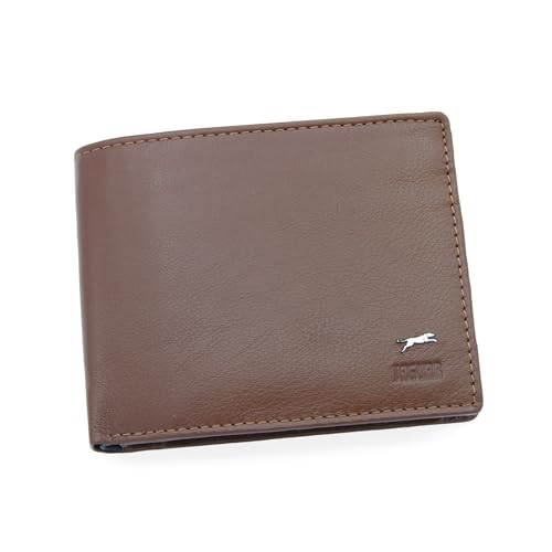 JAGUAR Portafoglio Uomo Pelle Vera Dotato di Scomparti Carte con
