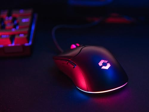 VELOX Mouse Gaming Wireless RGB - Mouse per PC senza Fili con Batteria ricaricabile, USB-C, 4800 dpi, programmabile, leggero, ricevitore USB nano, illuminazione LED RGB, nero - Mouse gaming - Immagine 5