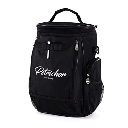 PETRICHOR - XL Insulated Stand-Up Golf Cooler Bag - Lightweight Cart Caddy - Capacity 18-22 Cans or Bottles