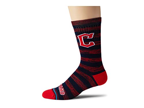 Stance Cleveland Indians Twist Crew Navy LG (US Men's Shoe 9-13)
