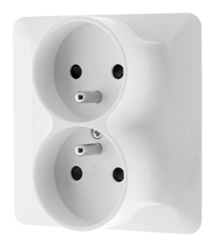 Switch, 135702, White, Prise 2P+T 16A double monoposte - Image 4