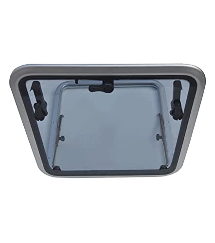 Galamarine Deck Hatch/Marine Hatch Porthole - Anodized Aluminum Square Hatch With Tempered Glass For Boat/Yacht/Nautical/Rv (22.6"X22.6") #TOP4