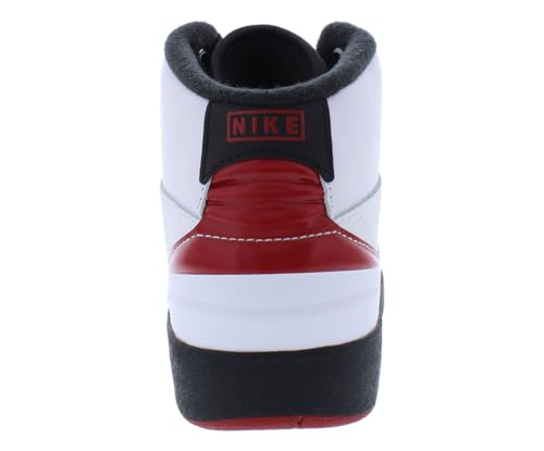 Jordan 2 Retro (Little Kid) White/Varsity Red/Black 1 Little Kid M4