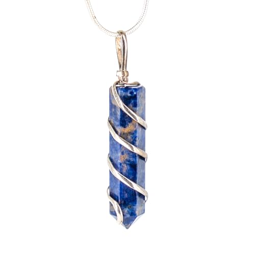 AYANA Sodalite Crystal Healing Necklace - Handmade with...