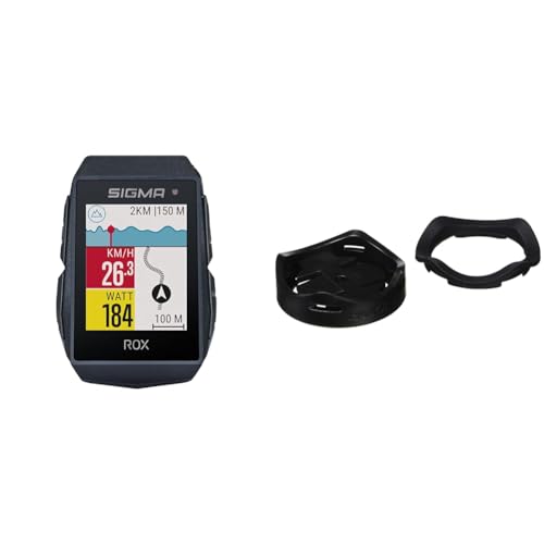SIGMA SPORT ROX 11.1 EVO Black Sensor Set & Zubehör, GPS Halterung