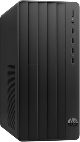 Image of HP Desktop Computer Tower PC, Intel i5-12500T 6-Core, 64GB RAM, 2TB SSD | Windows 11 Home, WiFi, Bluetooth, HDMI, Business Ready with Keyboard Mouse, Jet Black