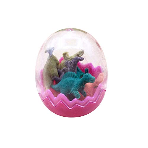 Ogquaton 6 Stücke Dinosaurier Radiergummis Spielzeug Eier Party Tasche Füllstoffe Bevorzugt Nette Dinosaurier Ei Radiergummi Mini Gummi kostengünstige Cover