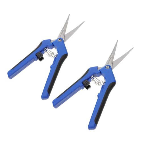 Happyyami Sécateur de Jardin en Acier Inoxydable 2 Pièces pour Élaguer Brindilles et Branches, Outils Compacts Pratiques pour Jardinage et Entretien Extérieur