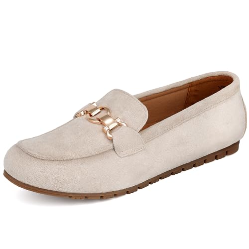 Image of VERDASCO Women's Loafers Comfort Slip-Ons Flat Work Shoes Casual Moccasins Penny Loafers Lady Dress Shoes