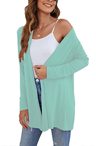 Image of Ladlop Women's Lightweight Open Front Cardigans Long Sleeve Casual Soft Drape Fall Cardigan