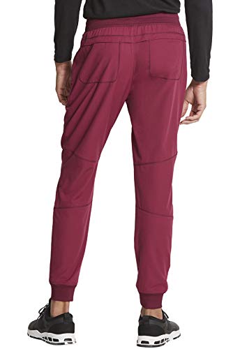 Dickies Men's Jogger Natural Rise 5 Pockets Elastic Waistband with Interior Self Drawstring Plus Size DK111, 3XL, Wine4