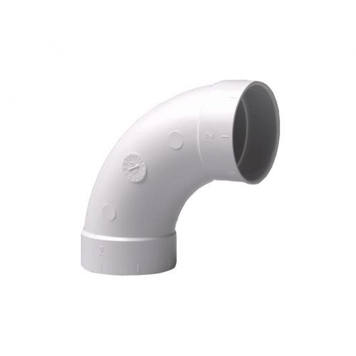 Curva 90 ° para aspiradora Central vacío Sistema de tubos, de 2 (50,8 mm)