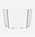 Clear Acrylic Plexiglass Protective Barrier Sneeze Guard (30