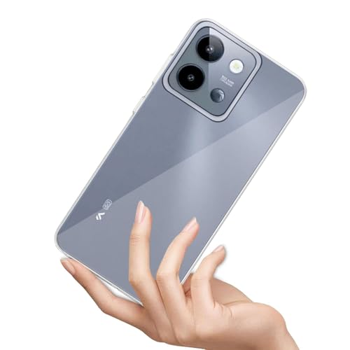 Image of COVERBLACK Flexible Rubber Case Back Cover Compatible for Lava Storm Lite 5G (2025) - Transparent