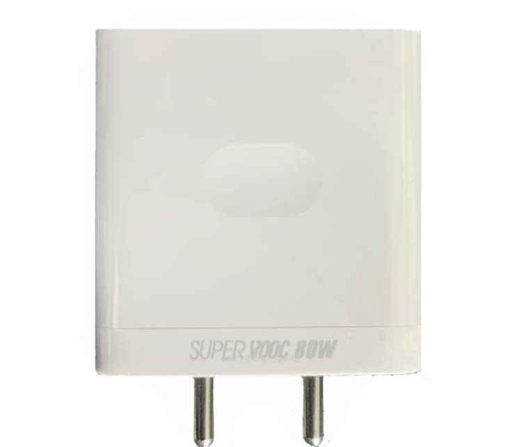 Image of Original 80W Super VOOC Charger Compatible with Oneplus 10pro, 10T, 10R, 9Pro, 9, 9R, 9RT, Nord 2T with 6 Months Warranty