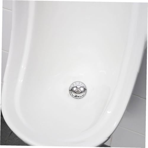 Tapón de inodoro plateado Toddmomy y filtro de acero para urinarios 6