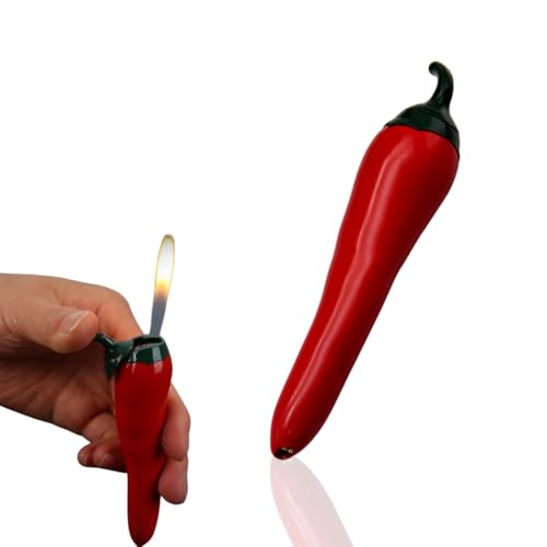 Encendedor de Mecha Chili Lighter de Metal Rojo