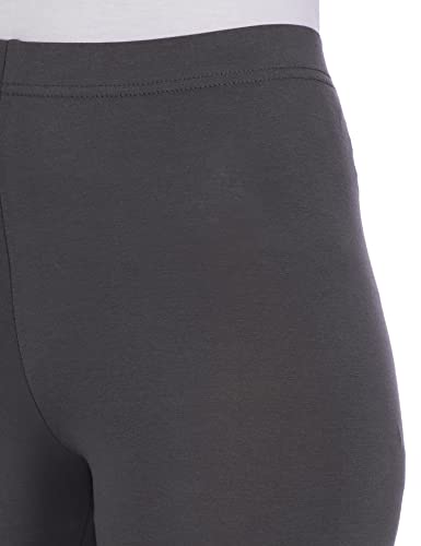 Image of GO COLORS Soft Cotton Stretch Cropped Leggings for Women | Breathable, Mid Rise
