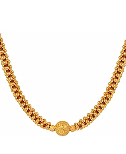 SB- gold plated thushi, traditional Maharashtrian jwellary, Kolhapuri saaz,stylish thushi for women (B0992DTJVT) Amazon Price History, Amazon Price Tracker