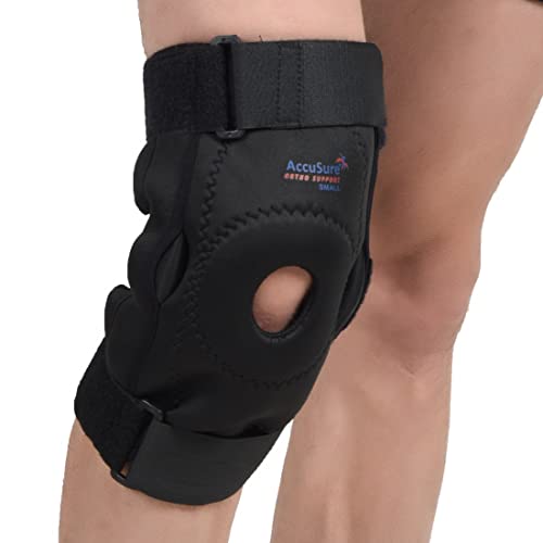 Image of AccuSure Open Patella Knee Cap Support for Pain Relief, Arthritis & Injury Recovery - Special Fit (XL, XXL) | Single Knee Brace | Adjustable Compression Knee Strap for Men & Women
