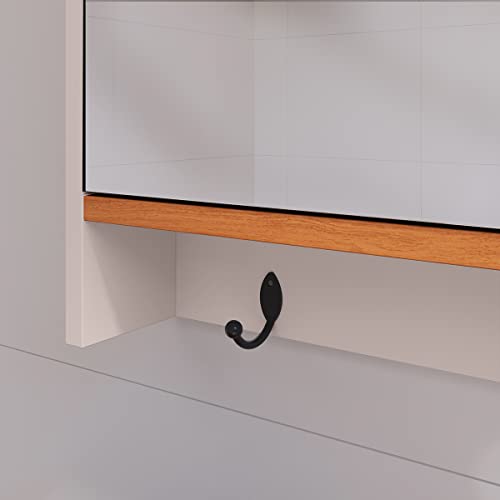 Espelheira para Banheiro Gênova COR:OFF/CINAMOMO